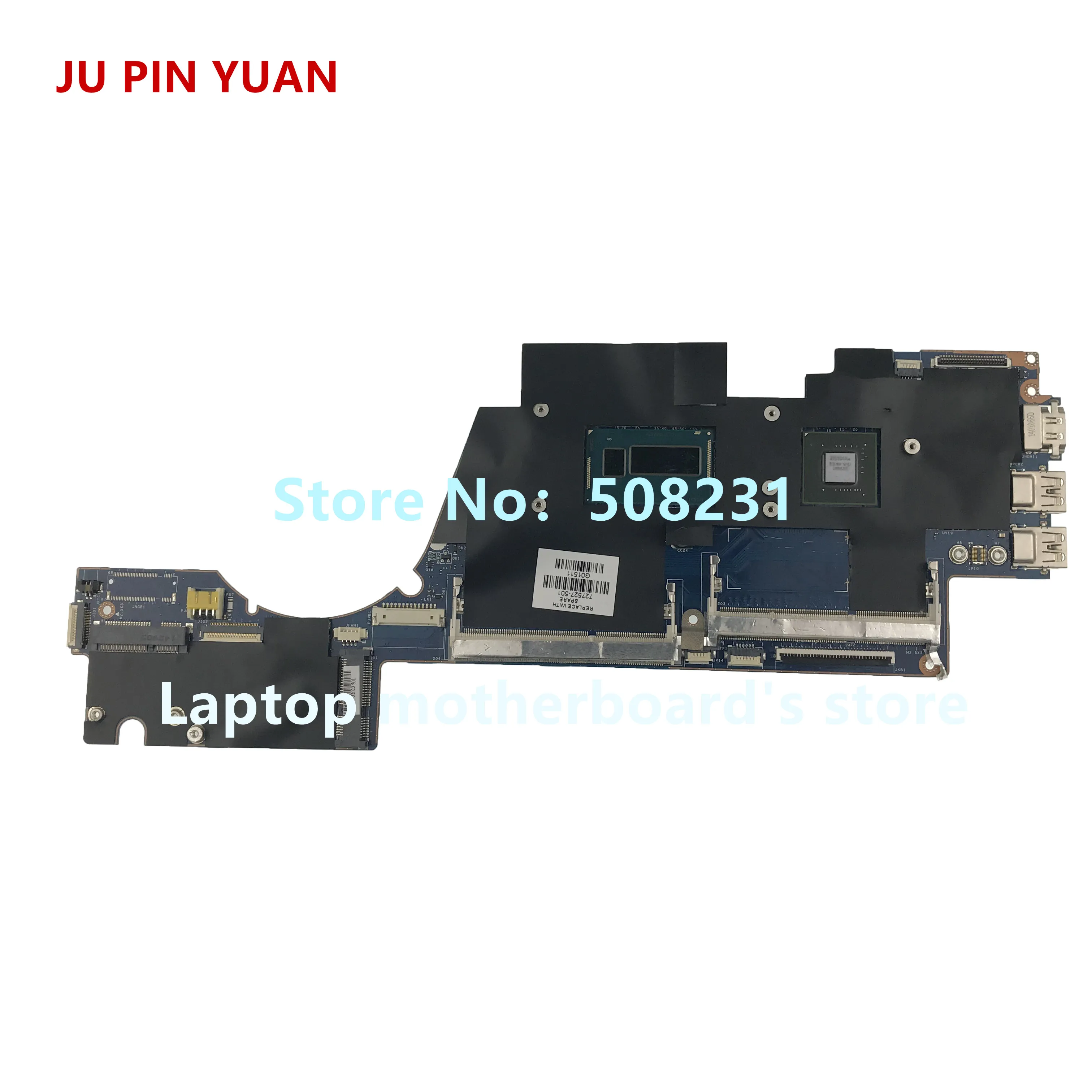 JU PIN YUAN 727527-601 727527-001 727527-501 для hp Sleekbook Envy 14 14-K Материнская плата ноутбука VGU00 LA-9314P с I7-4500U