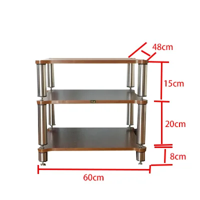 HIFI аудио динамик сабвуферный усилитель декодер усилителя разделенная версия деревянная рама стойка оборудование амортизатор штатив полка ножка - Цвет: 3 Layer Height 1