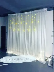 Мода 2017 г. этап украшения ткани фон свадьбы фон праздничное газовое Фон фотографии украшения реквизит 2x2 метров