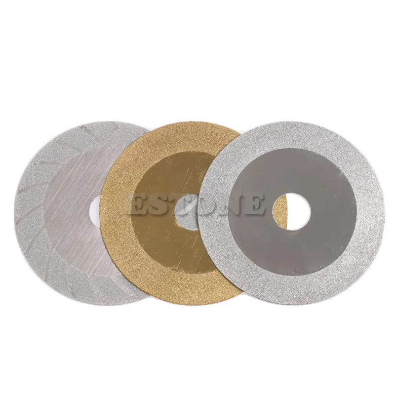 100mm 4/" Diamond Coated Cutting Disc Flat Wheel Blade Grinding Glass Stone Tiles