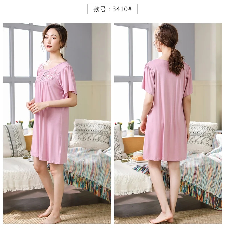 Цветочное Ночное платье, женская пижама размера плюс 3XL, женская ночная рубашка, элегантная женская ночная рубашка, домашняя одежда, новое летнее домашнее платье, ночная рубашка