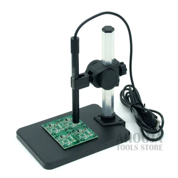 

600X LEDS Continuous Zoom USB Digital Loupe Microscope Electronic Endoscope Biological Magnifier Magnifying + Lift Stand