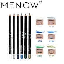 Menow 6 цветов/набор многофункциональная подводка для глаз ручка долговечная легко носить красный черный зеленый матовый ровная кисточка для подведения глаз Макияж набор MN112