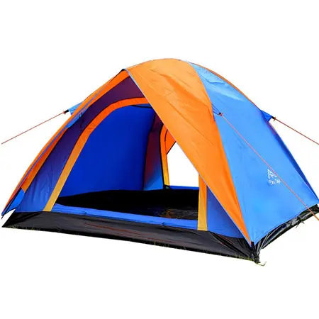 Кемпинговая палатка открытый пляж палатки открытый кемпинг 3-4 человек ветровка Двойной слой водонепроницаемый barraca de acampamento tente de camping - Цвет: 380-blue