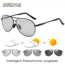BELMON Pilot, поляризационные солнцезащитные очки, мужские, для вождения, AL-MG, интеллектуальные, фотохромные, солнцезащитные очки для мужчин, для вождения, рыбалки, Oculos RS723