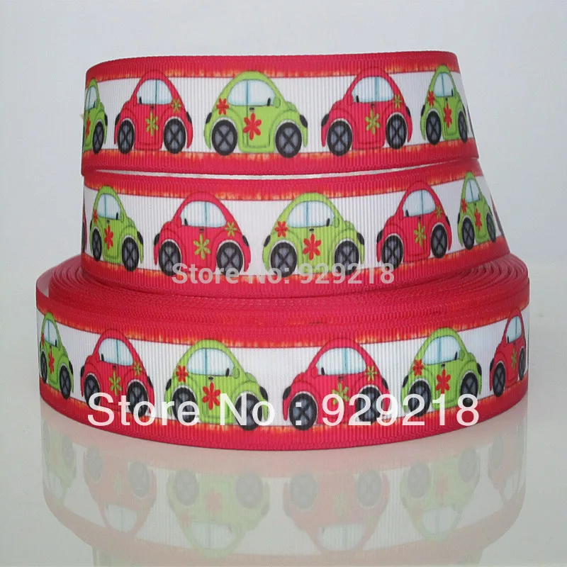

10 yards lot 7/8inch 22mm car design printed grosgrain ribbon 531024