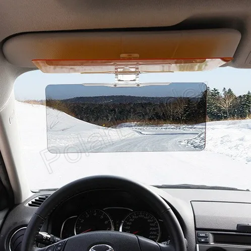 Горячие 2 в 1 автомобиль поляризатор объектив из закаленного стекла, акриловая Защита от солнца автомобиля ослепляющее зеркало день и ночь ослепляющее зеркало