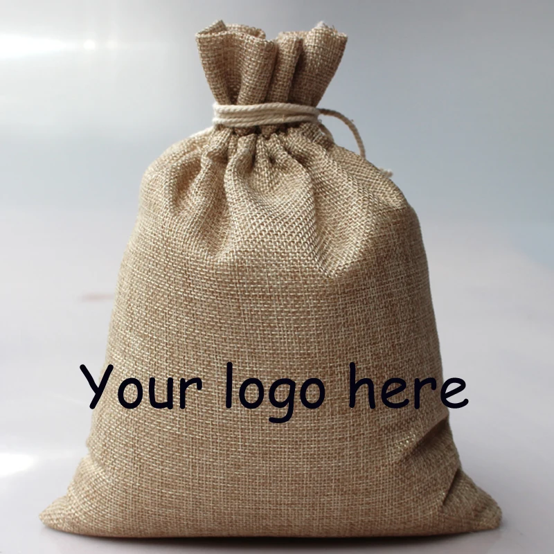 Whole 300pcs 12x17cm Custom Gift Bags Promotional Gifts Whole 300pcs 12x17cm Custom Gift Bags Promotional Gifts Customized Logo Jute Drawstring In Wring Supplies From Home Garden On