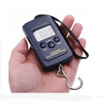 

40kg/88lb Mini Portable Digital Fishing Scale LCD Display Weighting Electronic Hook Travel Luggage Scale