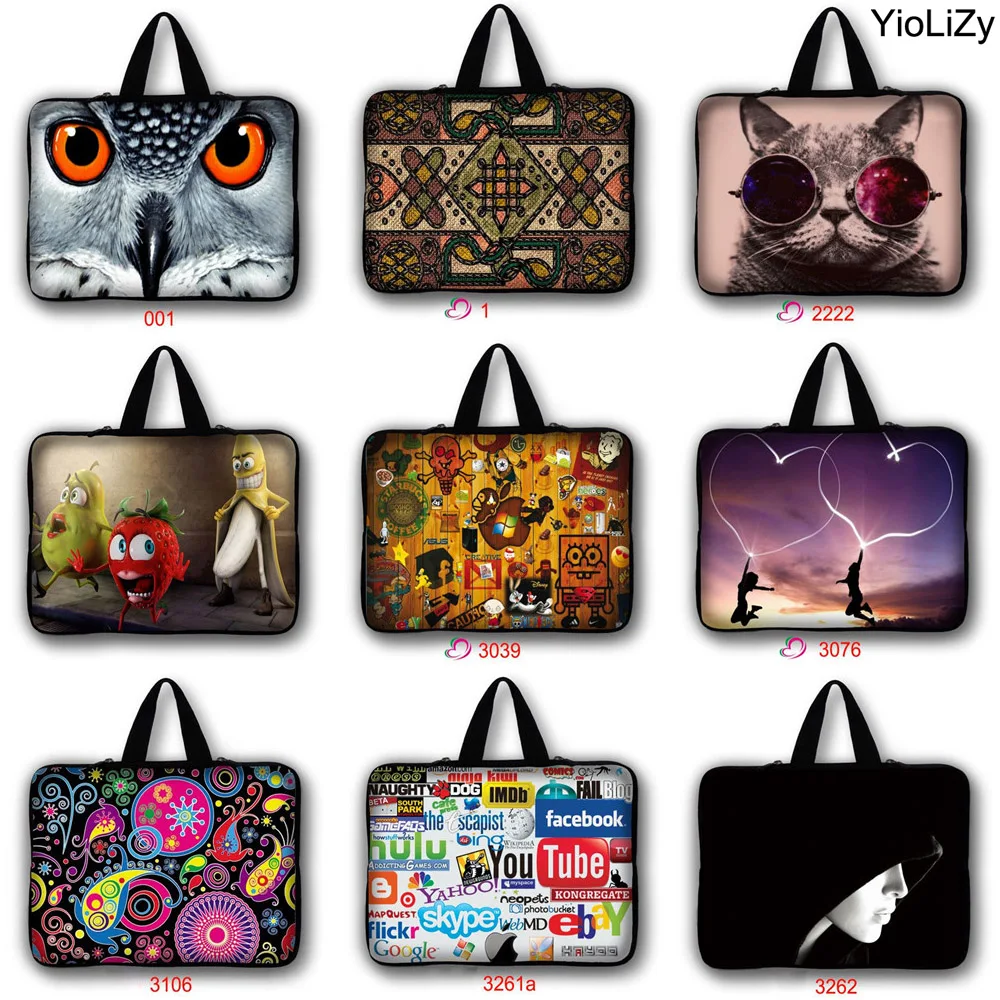 	WOW print Laptop Bag tablet Case 9.7 12 13.3 14.1 15.6 17.3 inch Notebook sleeve cover For macbook pro 13 retina LB-1