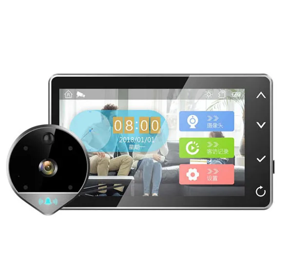 

XinSiLu New Arrival 1080P Digital Peephole Viewer Home Security Doorbell Support max 32GB 170 Viewing Angle Motion Detection