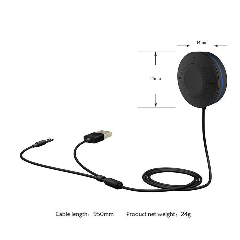 Bluetooth автомобильный комплект свободные руки Bluetooth 4,1+ EDR аудио приемник для ноутбуков, мобильных телефонов, КПК автомобиля-стиль