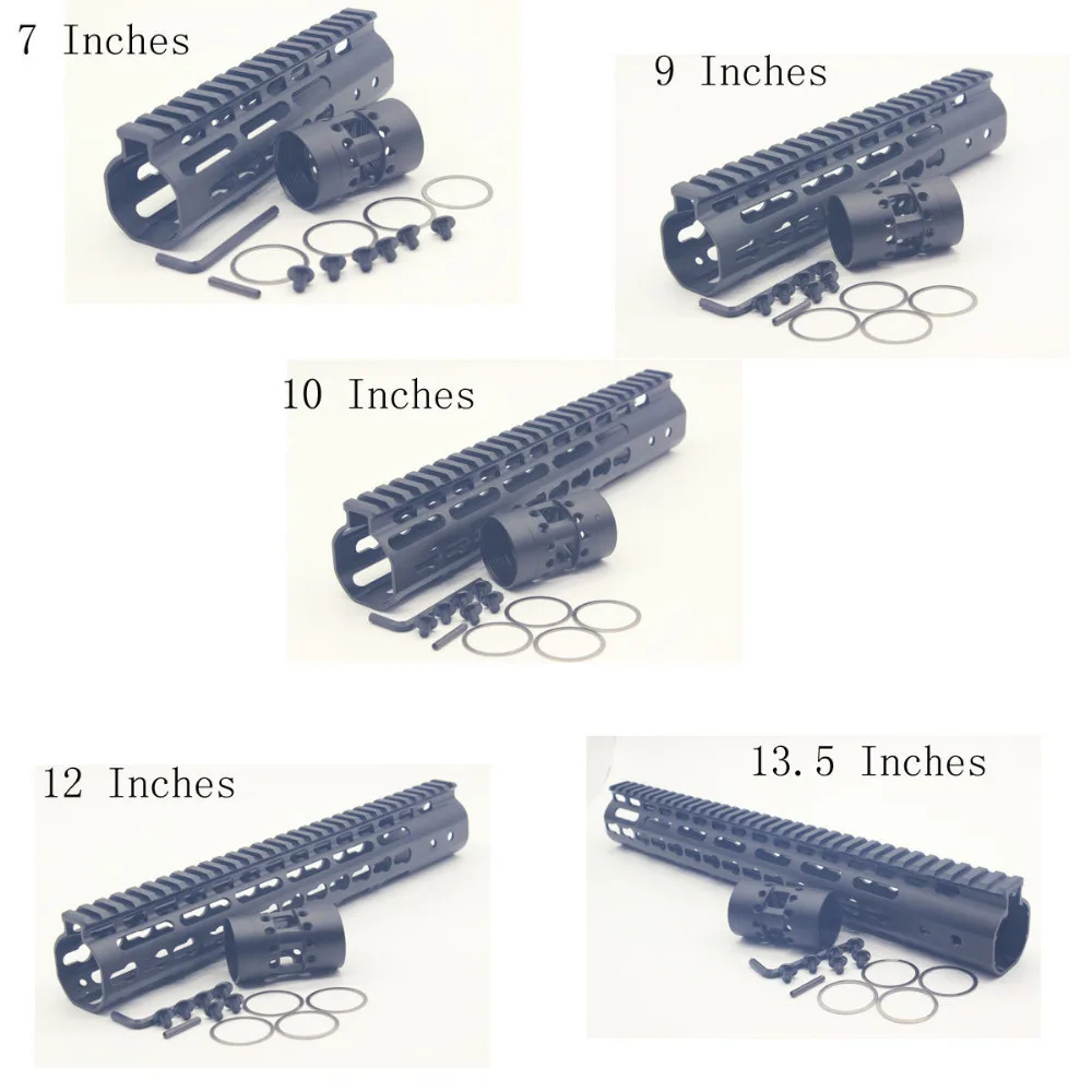 Trirock Высокое качество 6 типов бесплатная Float Quad Rail ключ мод NSR Handguard Пикатинни с Сталь баррель гайка