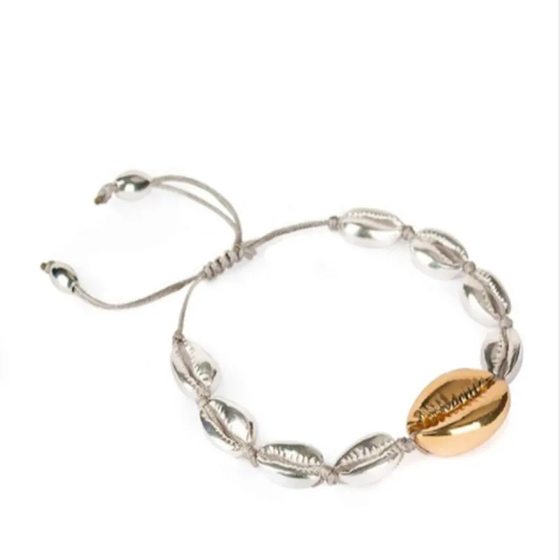 Bileklik pulseras mujer hombre puka COWRIE shell bransoletki dla kobiet prezent bijoux biżuteria czeski boho bransoletki bransoletki femme -