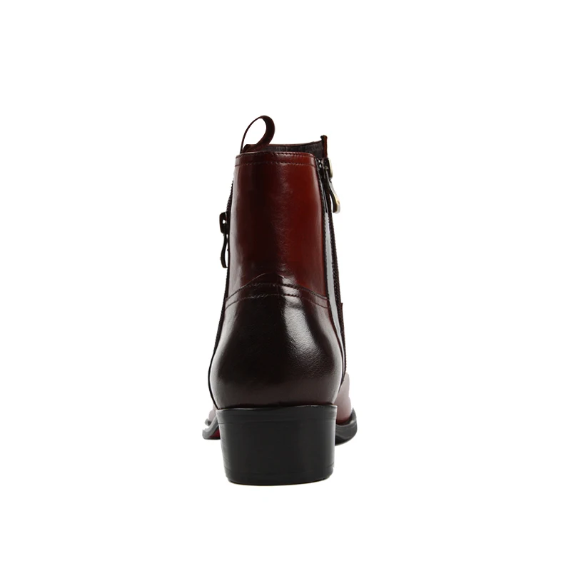 Británico Botas Negro Zapatos Uomo Botines Cuero brown Invierno Plataforma Black Nuevos Hombre De Stivaletti Heinrich Ligero Estilo Hombres ywxf4vXqw8