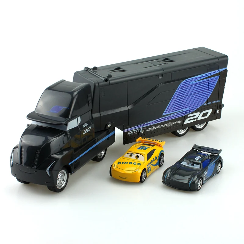 Disney Pixar Cars 27 стилей Mack Truck + маленький автомобиль McQueen Jackson Storm 1:55 литой