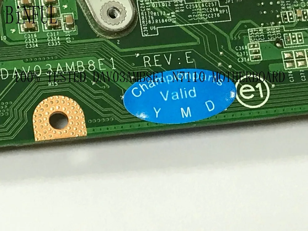 

BiNFUL 100% TESTED DAV03AMB8E1 REV : E LAPTOP MOTHERBOARD FOR DELL INSPIRON N7110 NOTEBOOK WITH VIDEO CARD