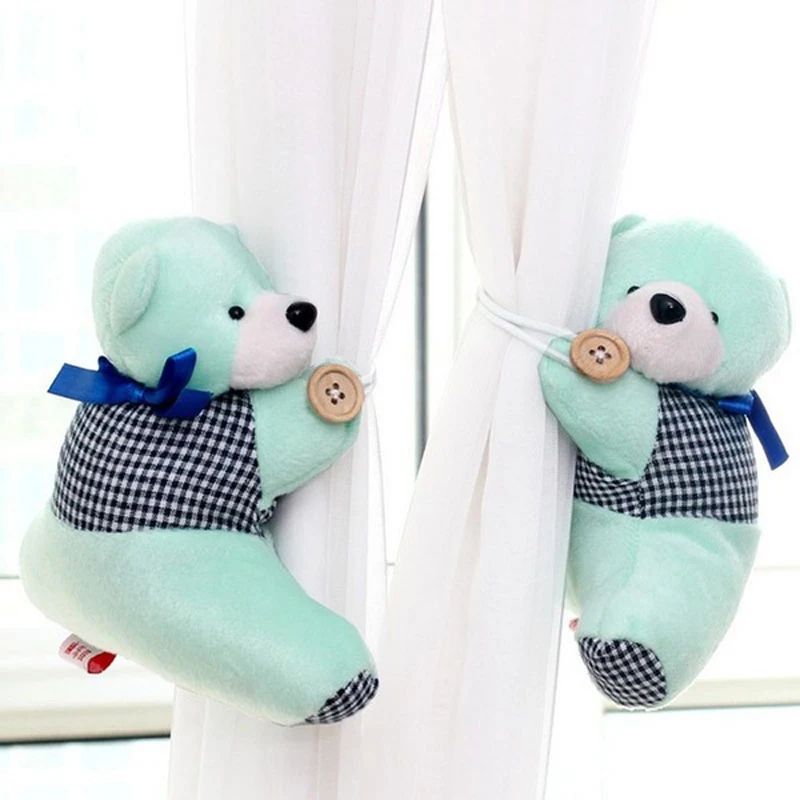 1 шт. зажим для штор с мультяшным медведем 3 цвета|curtain holder|curtain bucklebear curtain |