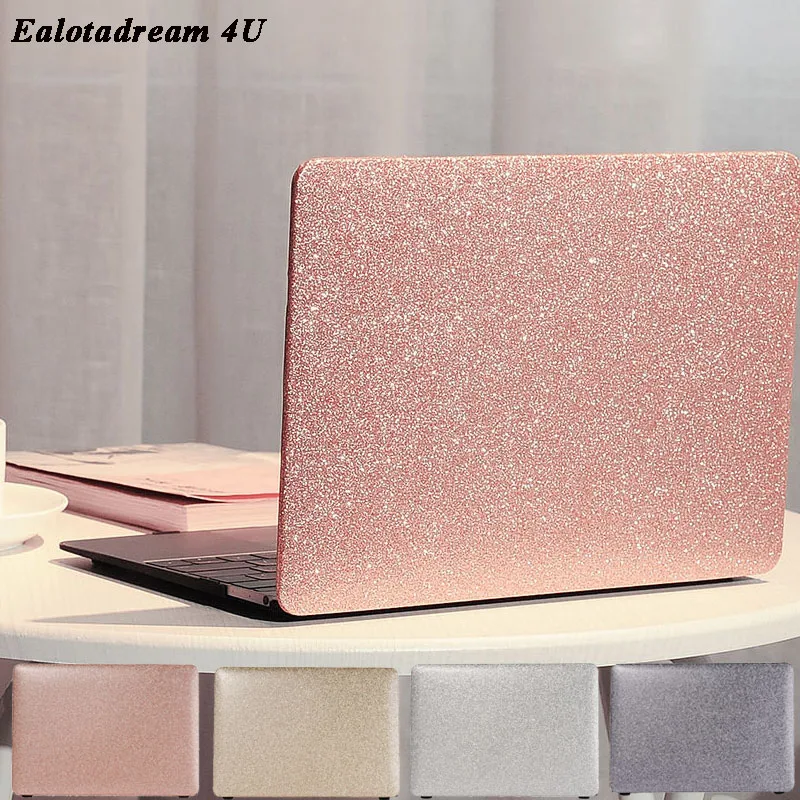 

Notebook Case For Macbook Pro 15 2017 Cover A1707 Glitter Solid Fundas With Touch Bar For Macbook A1707/A1706/A1708 PC Case