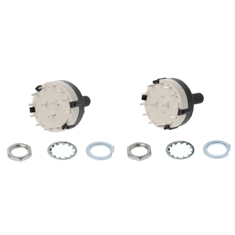 

OOTDTY 2 Pole 6 Way / 3 Pole 4 Way Rotary Switch - Good Quality - 1st CLASS POST