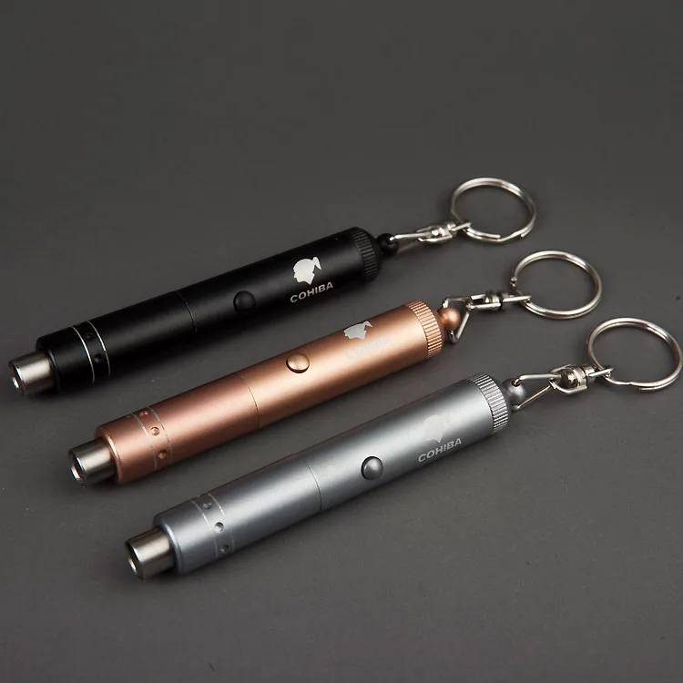 COHIBA Cool Gadgets Multifunctional Black Metal Cigar Punch Sharp