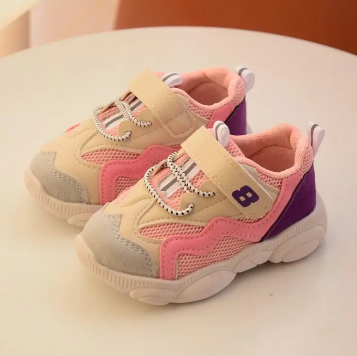 

Non-slip breathable kids sneakers soft baby boys and girls casual shoes infant sports shoes high quality for 1 - 5 year old
