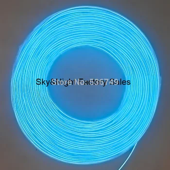

one roll different length for option -3.2mm Flexible Neon EL Wire Rope Tube-Blue without inverter with free shipping2