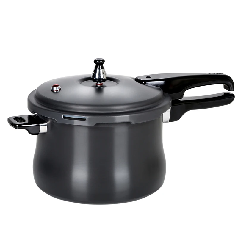 

22cm 6L Black Aluminum alloy Gas Pressure cooker Wearable pot body Drums style 2-4 people use