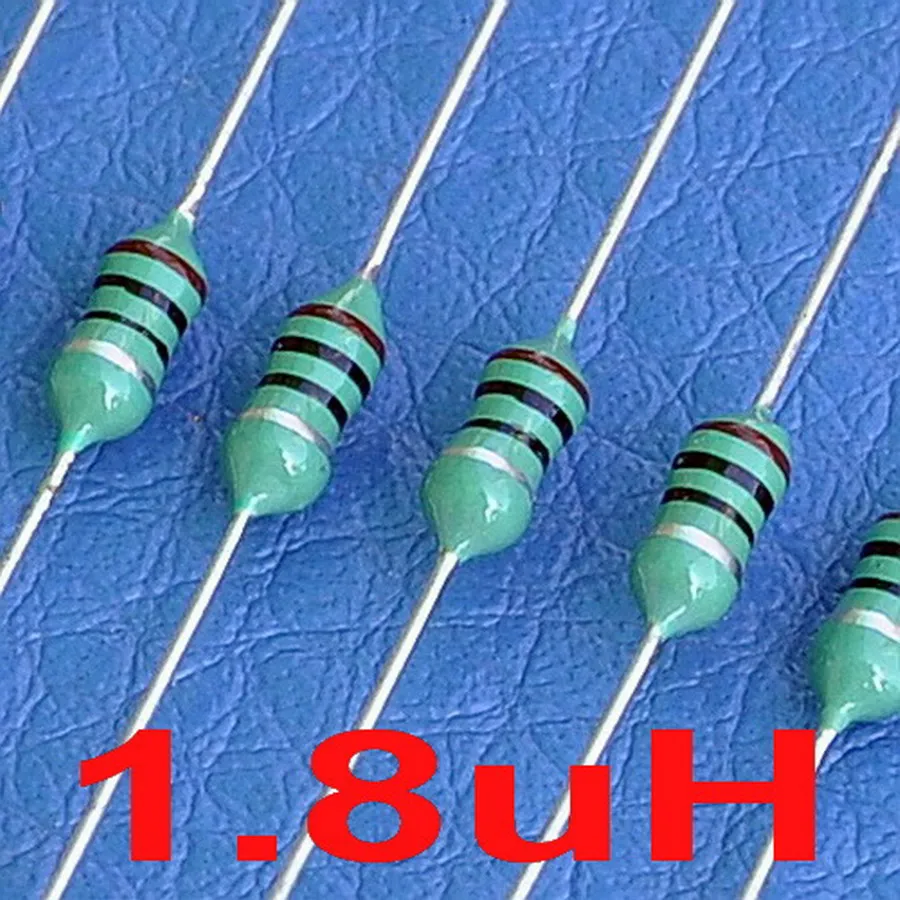 

( 50 pcs/lot) 1.8uH Axial Color Ring Fixed Inductor, 0307, 1/4W