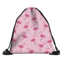 Polyester pink Drawstring Bag Women Travel Makeup Case Cosmetics Shoes Cloth Storage Case Organizer Bags Christmas Gift