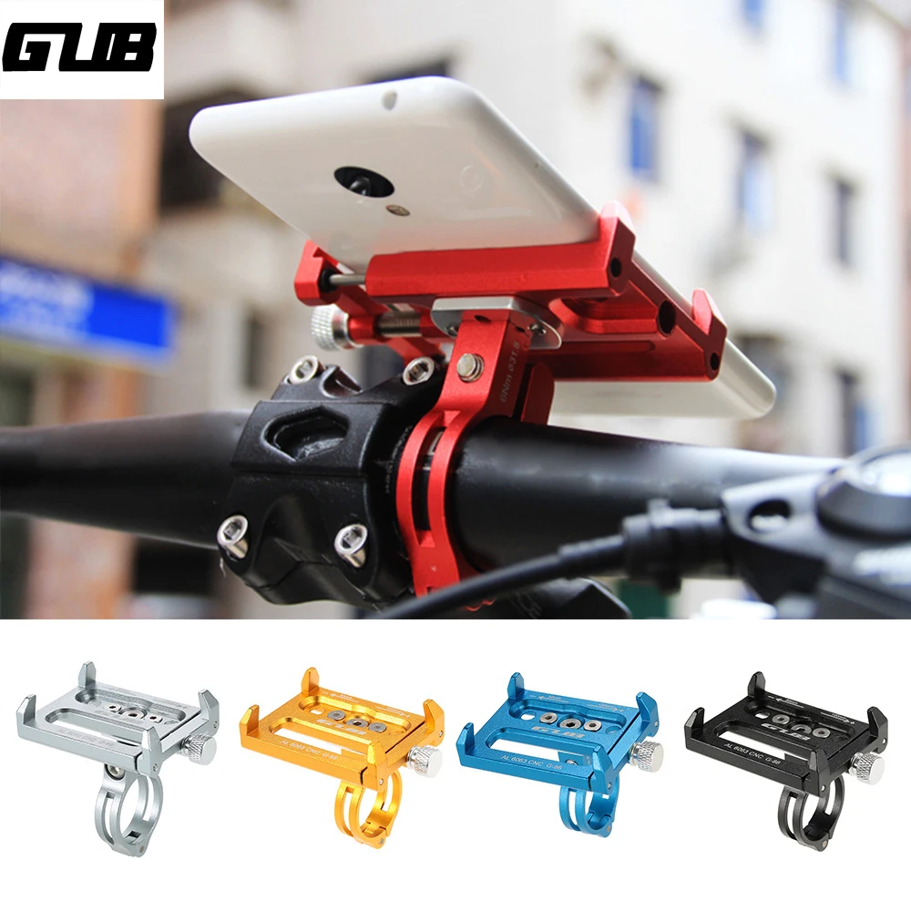 buy GUB Bike Phone Holder 31.8mm Aluminum Alloy Bicycle Handelbar Clip Mount Bracket MTB Bike Phone Holder Bicycle Accessories