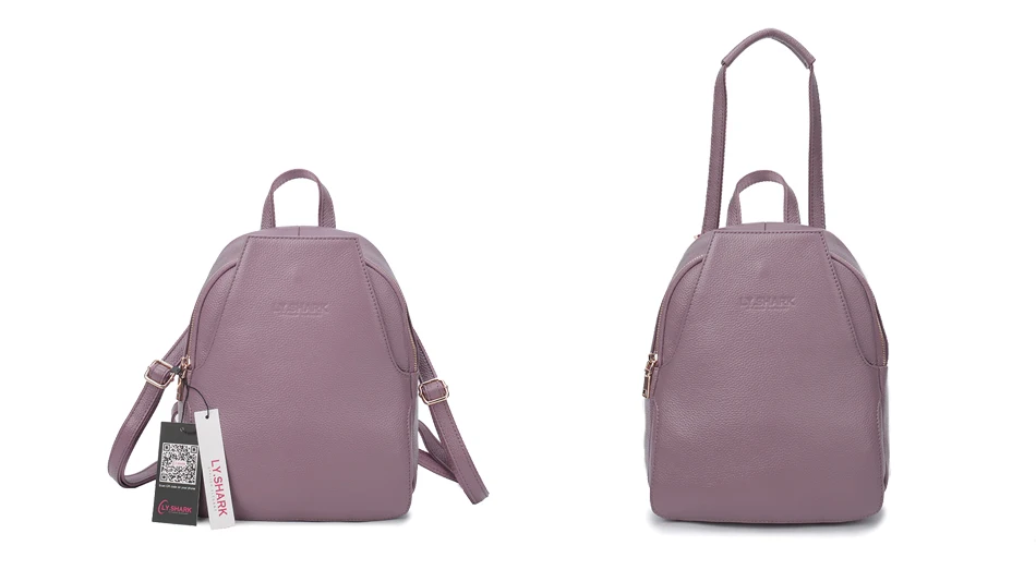 women backpack genuine leather