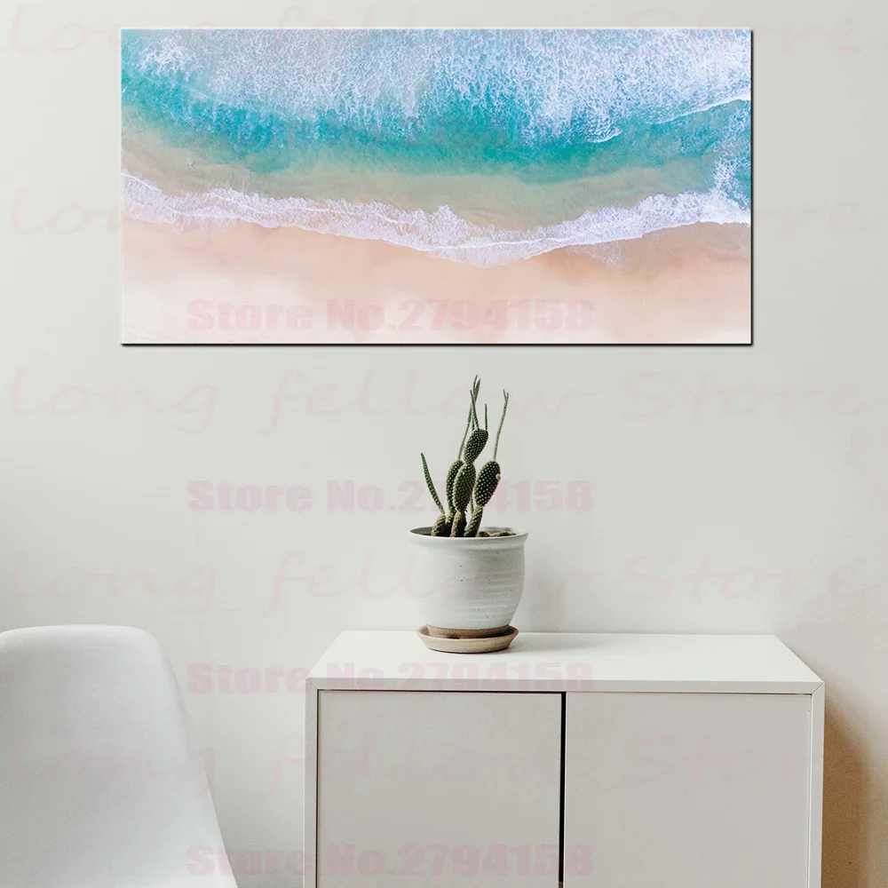 Large Posters Gallery Canvas Print Seascape Beach Sunset Landscape Pictures for Bathroom Lobby Hallway Home Decor Drop Shipping