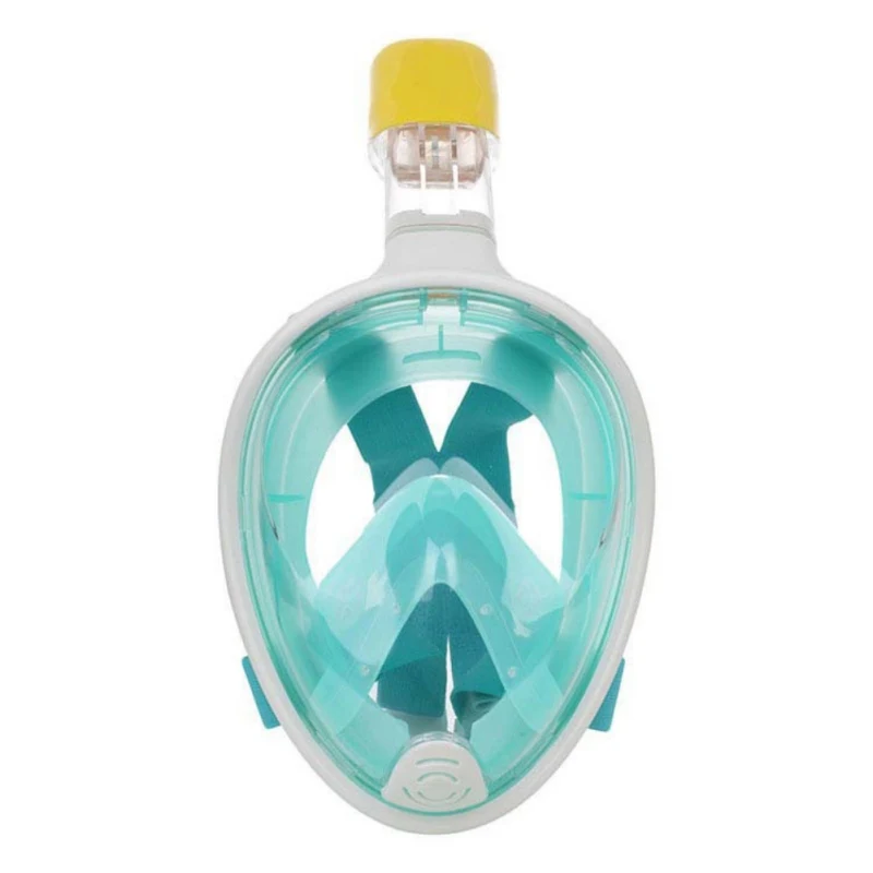 Подводное плавание полный маска для лица силикона полный сухой мундштук Съемная дыхательной трубки регулируемый Водонепроницаемый