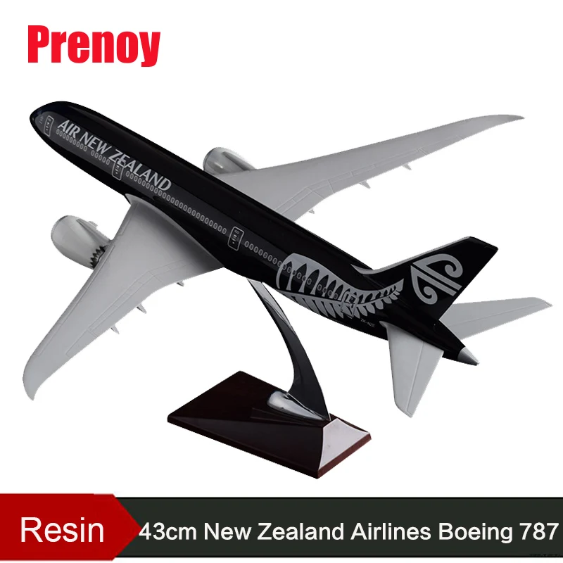 43 см Смола Boeing 787 Новая Зеландия авиакомпания модель Air самолет B787 Airways Airbus