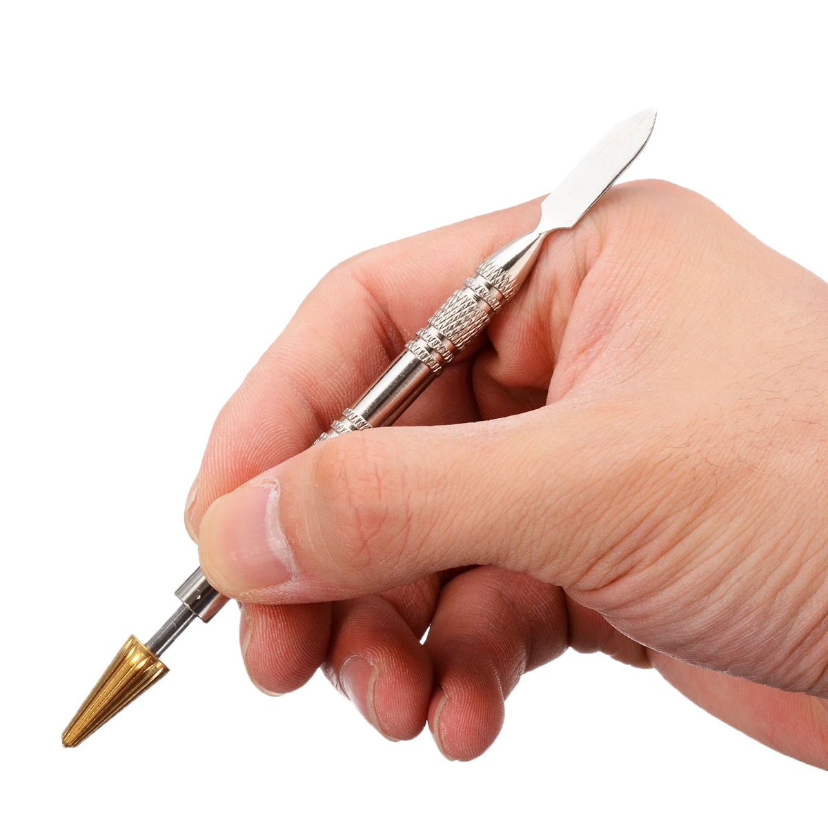 Dual Head Copper Pen Head Leather Edge Oil Dye Painting Pen Applicator Speedy Paint Roller Tool for DIY Leather Craft Tools