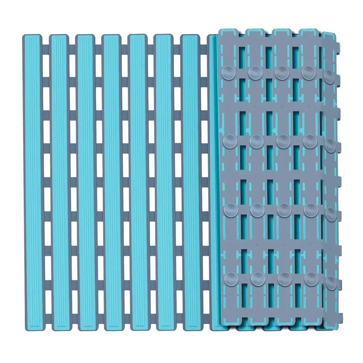 

Non Slip Bath Mat with Suction Cups Bathroom Kitchen Door Floor Tub Shower Safety Mats Anti-Bacteria Professional with Drain