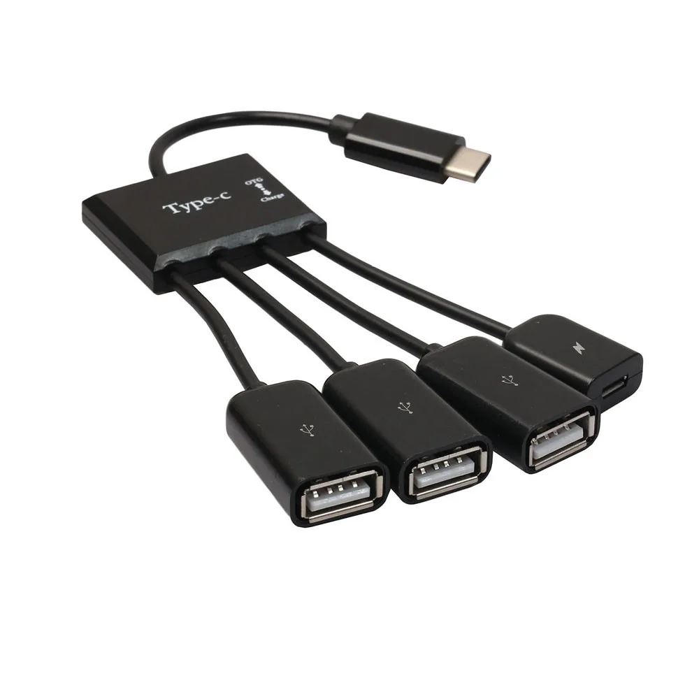 Тип C OTG концентратор Кабельный разъем 4 порта USB для смартфона планшета ПК 3 1 в