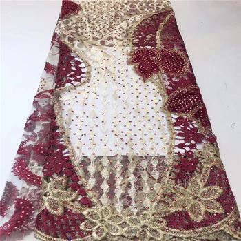 

Tollola Applique African Net Lace Fabric High Quality Milk Silk French Lace Fabric Nigerian Tulle Lace Fabric For Wedding Dress