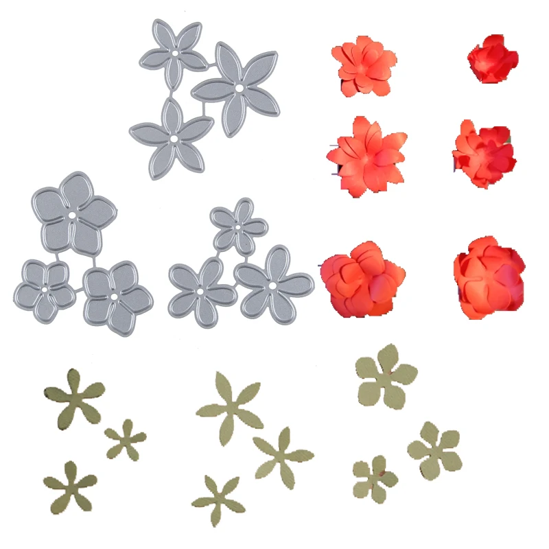 

HamyHo Crafts 9pcs Flower Frame Knife Mold Metal Cutting Dies Stencil Scrapbooking for DIY Paper Album Cards Embossing Dies