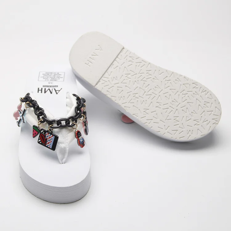 Korea White Wedge Slip On Flip Flops Slippers Womens Summer Antiskid Slipper Platform Shoes Cheap53