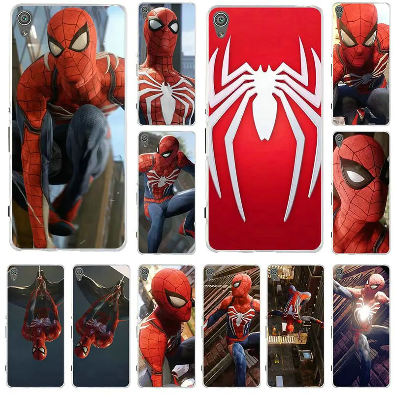 

Clear Phone Case Cover For Sony Xperia Z Z1 Z2 Z3 Z4 Z5 Compact M2 M4 M5 T3 XA E3 E5 C4 C5 Marvel Comics SpiderMan Homecoming