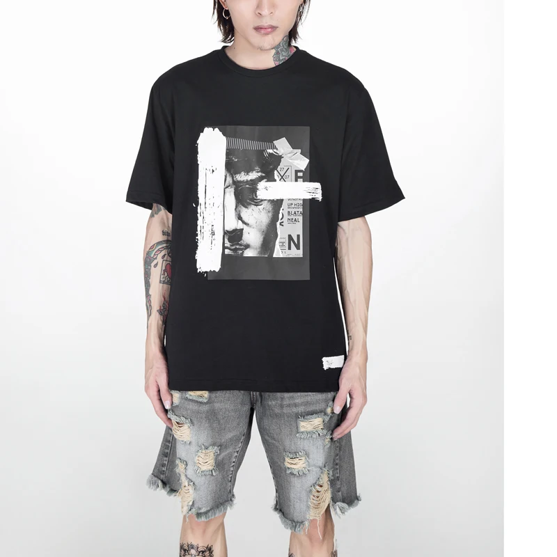 

2018 summer new design Cotton funny printed o-neck casual cotton short sleeve t shirts fashion fit true to size t-shirt