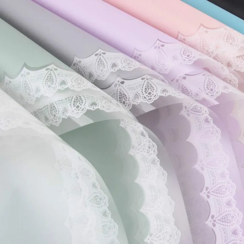 

20pcs/lot Plastic Paper Flower Wrapping Gift Packaging Craft Roll Wine Shirt Shoes Clothing Wrapping Packing 18121302