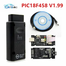 Opcom 1.99 1.95 1.78 1.70 1.65 obd2 can-bus leitor de código para opel op com OP-COM pic18f458 ftdi chip diagnóstico
