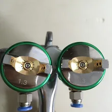 SAT1189 двойная насадка хром серебряное зеркало краска пистолет высокого давления Тип подачи воздуха распылительный окрашивающий пистолет пневматические nano хром краска брызга