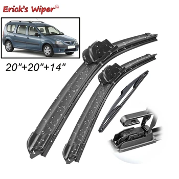 

Erick's Wiper Front & Rear Wiper Blades Set Kit For Dacia Renault Logan MK1 MCV 2004 - 2012 Windshield Windscreen 20"20"14"