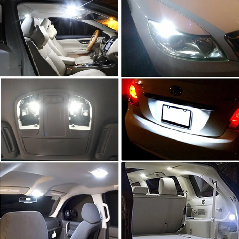 10x W5W LED T10 Светодиодные внутренние автомобильные фары для Mitsubishi Outlander Lancer 10 9 Galant ASX