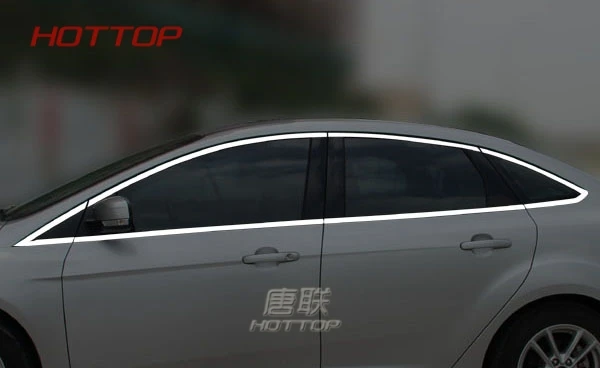 Topunion для 2012- Ford Focus Mk3 Sedan хромированная дверная Верхняя Нижняя оконная подкладка рамка подоконник ремень накладка молдинг Гарнир