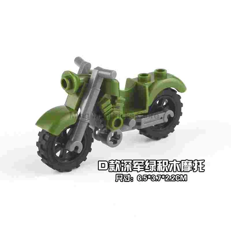 

Military Harley motorcycle Racing car Model compatible Legoings Ww2 arms SWAT Special Forces Figures Child building block Toys